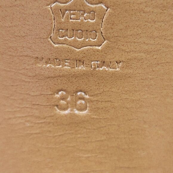 Marni Platform Heels Size 36 5.5-6 Cream Leather Wood Heel Peep Toe Slingback - Picture 10 of 10